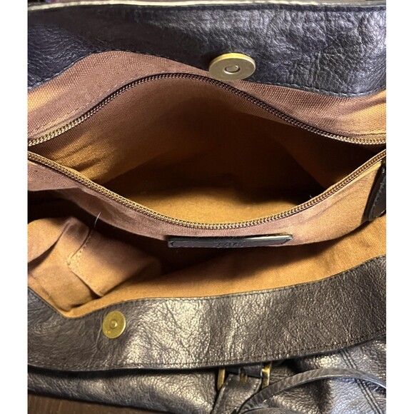 Frye Caelan Leather Crossbody Handbag Medium Size Smokey Gray Satchel - Picture 6 of 16